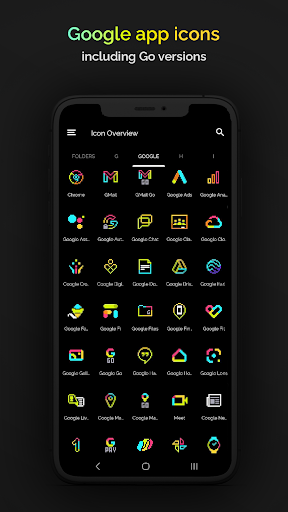 Retro Mode Icon Pack Neon apk free download latest version  1.12.0 screenshot 1