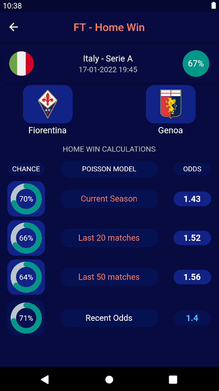 Poisson Football Predictions App Download Latest Version  1.0.4 screenshot 2