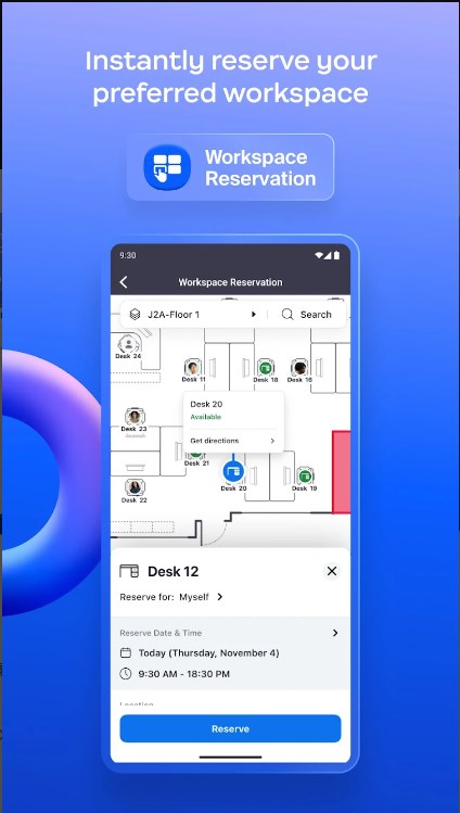 zoom workspace reservation android latest version  6.0.10.21967 screenshot 1