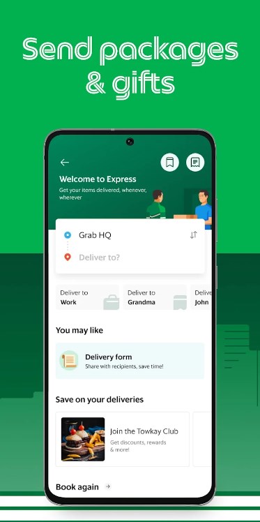 Grab Taxi & Food Delivery apk for android  5.307.0 screenshot 2