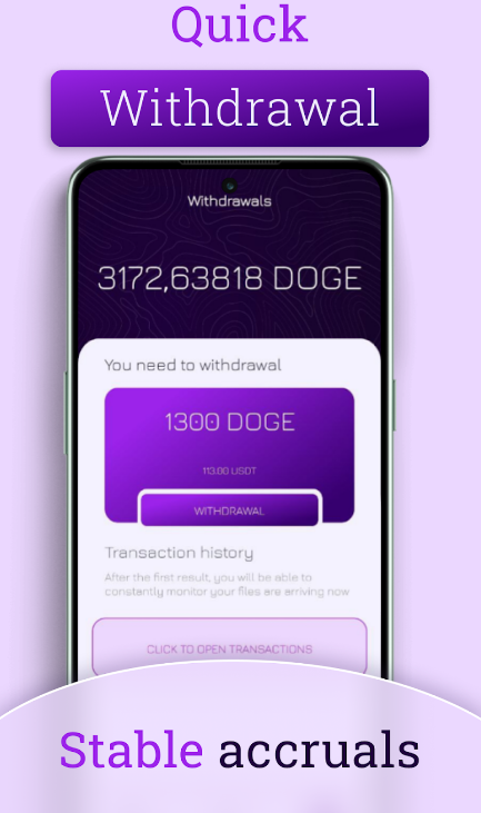 Dogecoin mining App Free Download for Android  1.2 screenshot 1