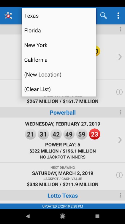 Lotto Results Apk Free Download for Android  2.4.2 screenshot 1