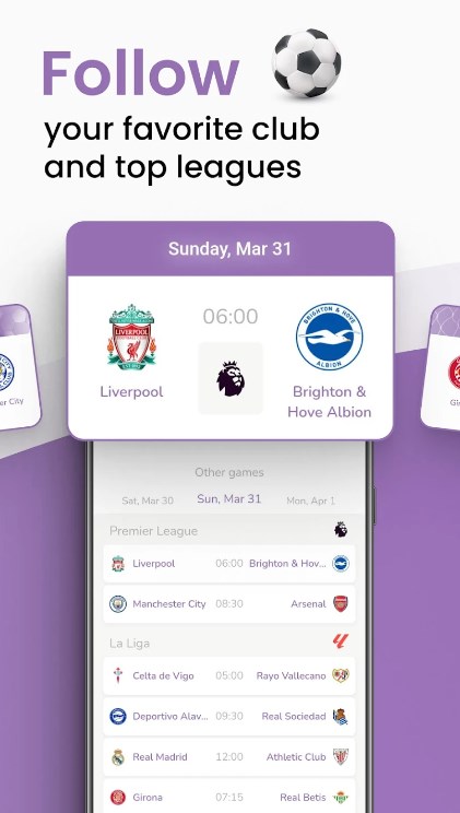 FanClub Soccer scores & Chats app for android download  1.1.10 screenshot 3