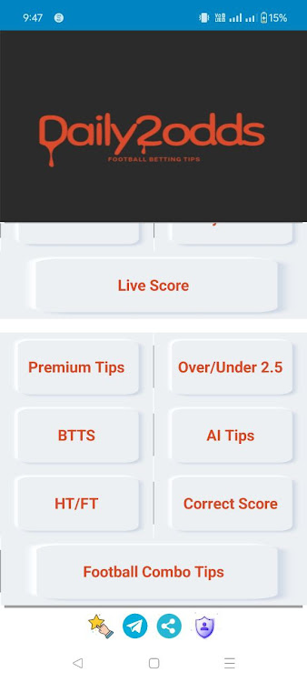 Daily2odds Soccer odds apk download for android  1.4 screenshot 3