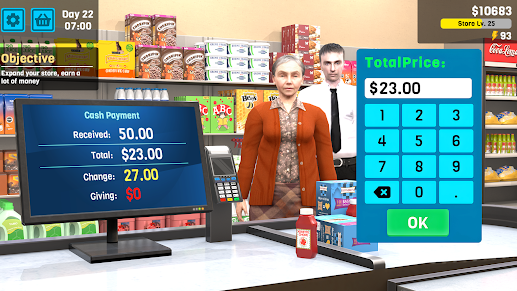 Manage Supermarket Simulator Apk Download Latest Version  1.11 screenshot 1