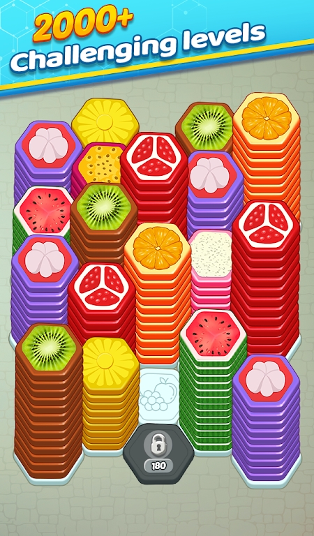 Fruit Hexa Color Sort 3D Game apk download for android  1.0 screenshot 1