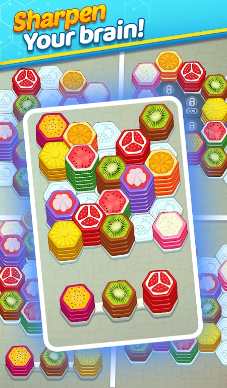 Fruit Hexa Color Sort 3D Game apk download for android  1.0 screenshot 3