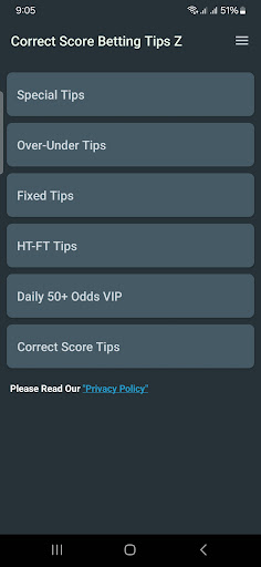 Correct Score Betting Tips Z App Free Download 2024  8.3 screenshot 1