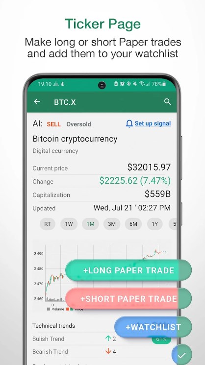 Tickeron Crypto Market News app for android download   1.22 screenshot 2