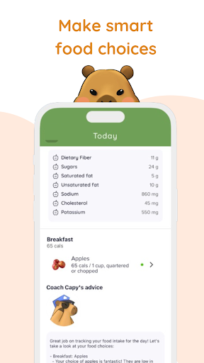Capy Diet Calorie Counter Pet apk latest version download  1.0.8 screenshot 1