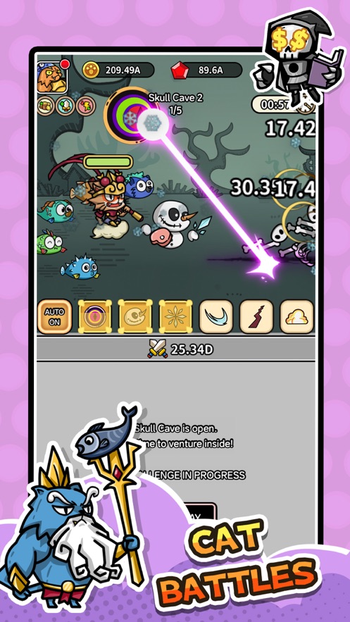 Cat Battles Mini RPG apk download for android  1.1.30 screenshot 2