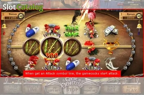 Cock Fight Slot free play app for Android  v1.0 screenshot 3
