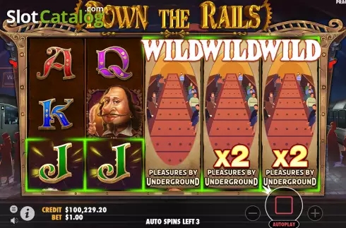 Down The Rails slot free play app for Android  v1.0 screenshot 1