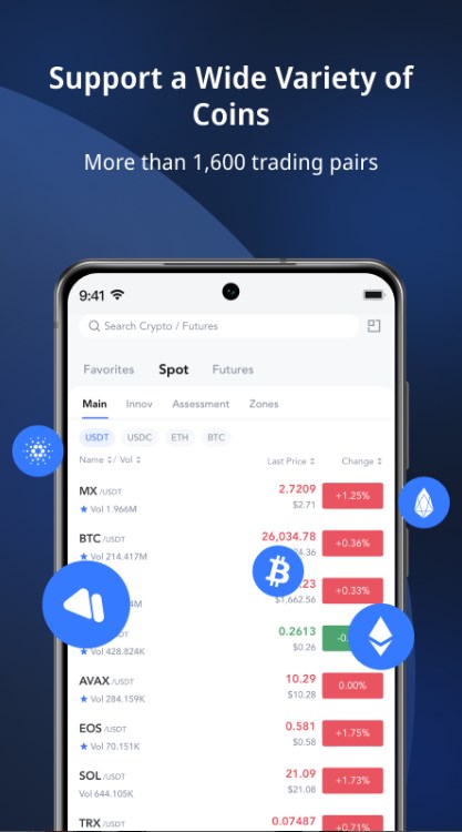 MEXC-Buy & Sell Bitcoin app for android download  v1.0 screenshot 2