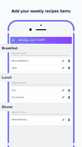 Meal Planner Shopping List app free download latest version  1.4 screenshot 4