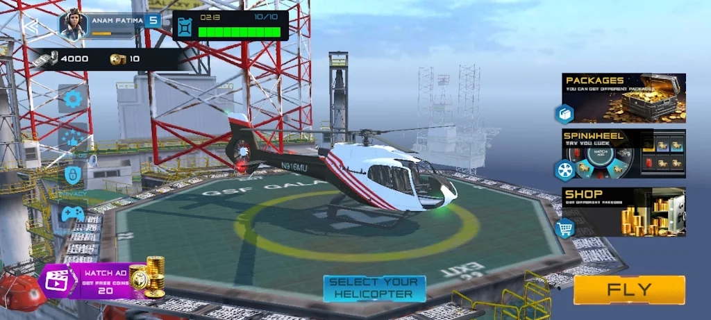 Take off Helicopter Flight Sim mod apk unlimited money  0.0.2 screenshot 3