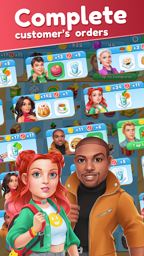 Joy Cafe Tasty Merge Games mod apk unlimited money and gemsͼƬ1