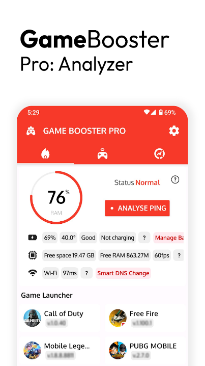 Game Booster Pro Turbo Mode Premium Apk 3.4rv Latest Version  3.4rv screenshot 3