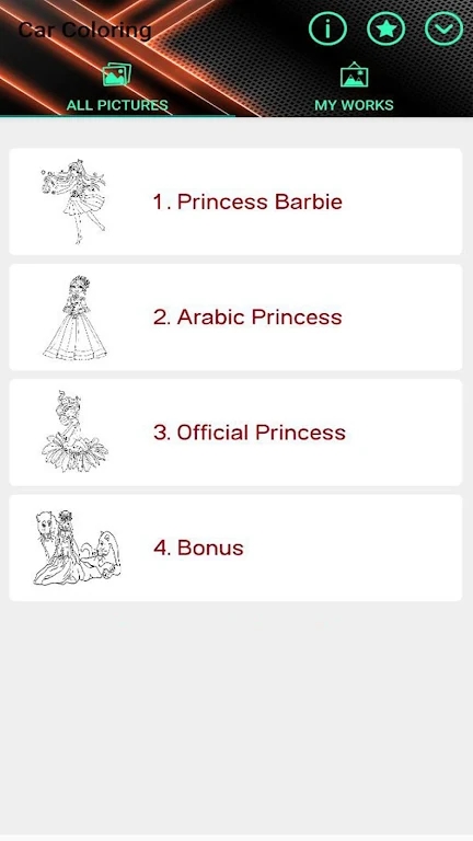 Doll Fashion Princess Coloring apk download for android  1.0 screenshot 1