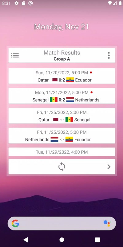 Widget for World Cup app for android download  1.1.7 screenshot 2