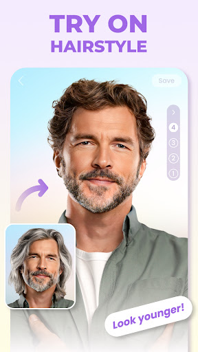 HairApp Hair Styler App Beard mod apk download  1.0.1.0 screenshot 2
