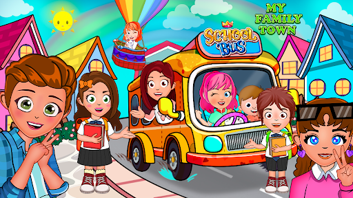 My Family Town School Bus apk download latest version  0.5 screenshot 3