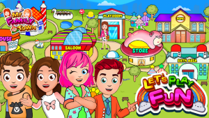 My Family Town Lets Play Fun mod apk unlocked everythingͼƬ1