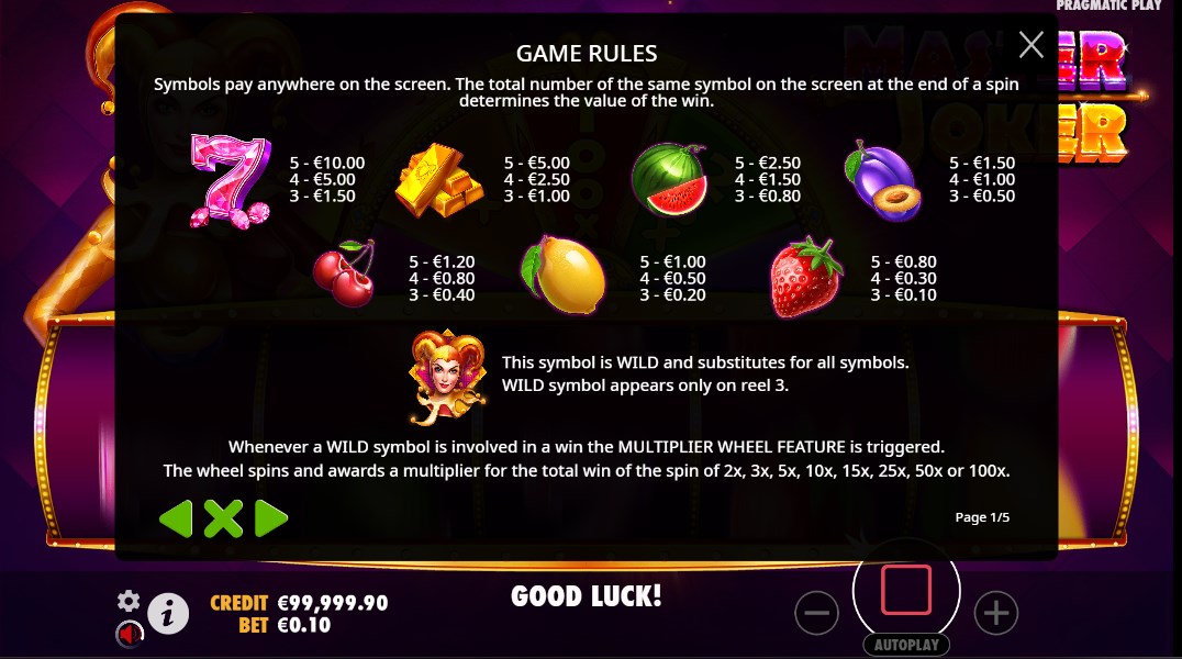 Master Joker slot game free download  1.0.0 screenshot 2