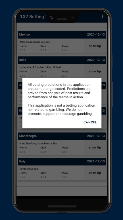 1X2 Football Prediction App Free download  3.2.4 screenshot 3