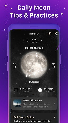 Moon Phase Calendar MoonX app free download latest version  2.5.5.8 screenshot 1