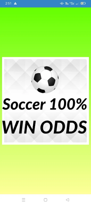 Soccer 100% WIN ODDS App Download for AndroidͼƬ1