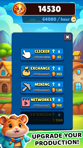 Hamster Clicker Combat Tycoon mod apk unlimited money  1.3.11 screenshot 4