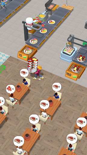 Conveyor Rush Idle Food Games mod apk unlimited money and gems  0.44 screenshot 2