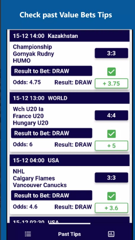 Hockey Betting Tips Draw Bets Free Download for Android  1.0.4 screenshot 1
