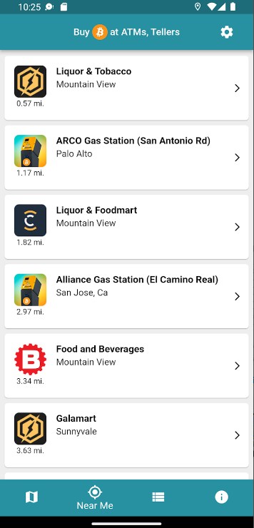 Bitcoin ATM Map app for android download  4.0.4 screenshot 1