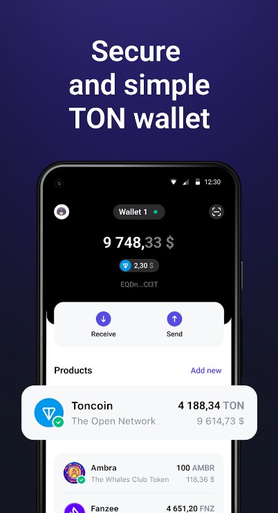 Tonhub TON wallet app for android download  1.8.67 screenshot 1