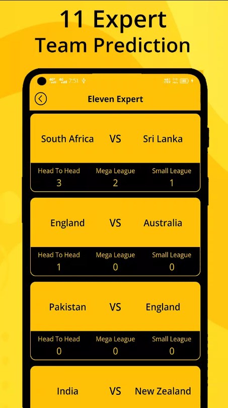 eleven expert teams prediction app for android download  1.0.17 screenshot 2