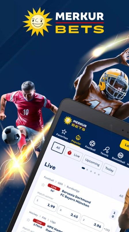 MERKUR BETS Sportwetten app for android download  7.4.5 screenshot 1