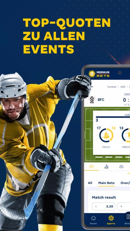 MERKUR BETS Sportwetten app for android download  7.4.5 screenshot 3