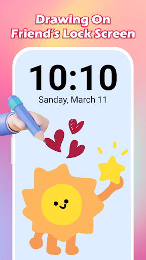 Draw Love Lockscreen Drawing app free download for android  1.0.1 screenshot 1