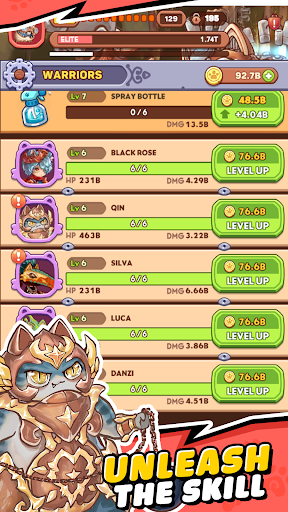 Meow Meow Warriors mod apk unlimited money and gems  0.2.91 screenshot 1