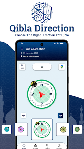 Qibla Direction & Prayer Times apk free download  1.0.6 screenshot 2