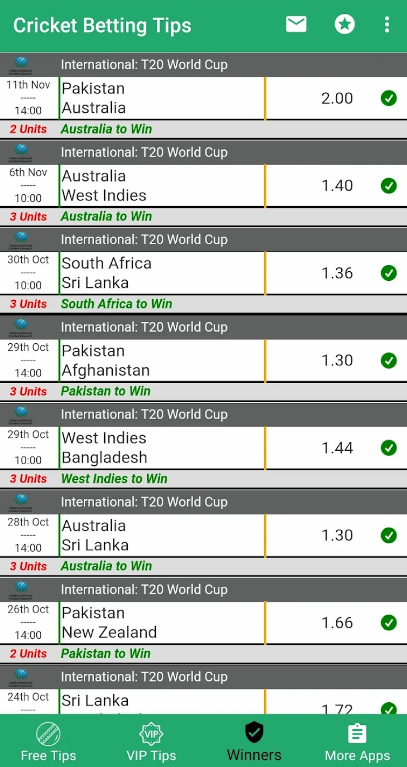 Cricket Betting Tips App Download Latest Version  3.1 screenshot 2