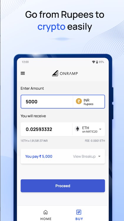 Onramp Money P2P Alternative app for android download  1.0.12 screenshot 1