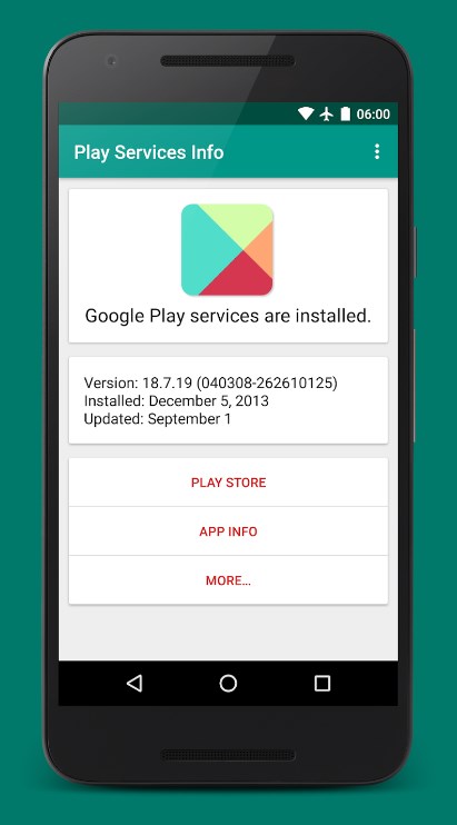 play services info update apk latest version  0.16 screenshot 1