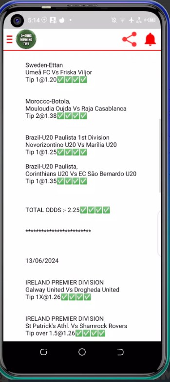 Winning tips 5+odds app for android download  3.4.2 screenshot 3