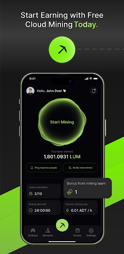 AirdropToken Lumira Miner App Download for Android  1.0.1 screenshot 3