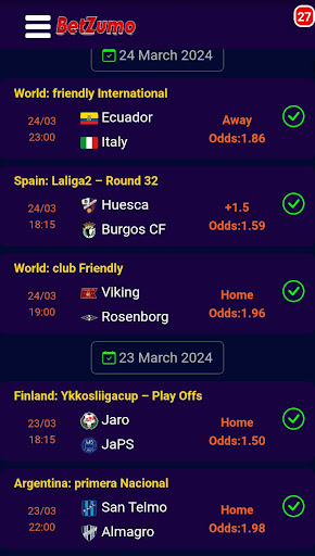 Betzumo Betting Tips app download latest version  1.0 screenshot 2