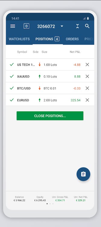Tradeview Markets cTrader app for android download  4.8.54458 screenshot 2