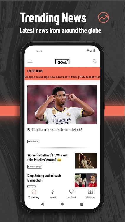 GOAL Football News & Scores app for android download  1.4.9 screenshot 2